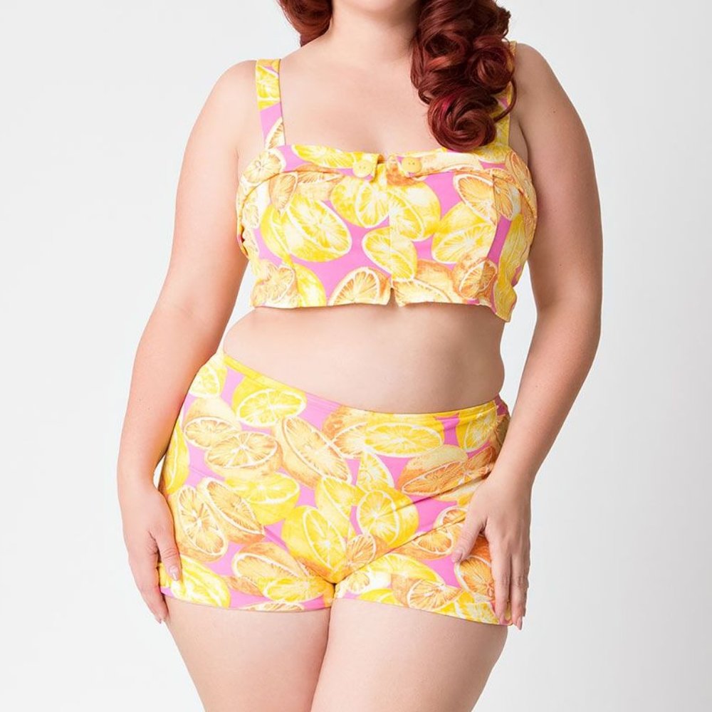 NWT Retro Two-Piece Swimsuit (comfortable & cute!)